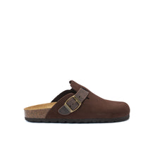 Charger l'image dans la galerie, Dark Brown sabot clogs NOE made with suede leather