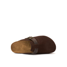 Charger l'image dans la galerie, Dark Brown sabot clogs NOE made with suede leather