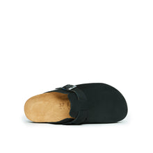 Charger l'image dans la galerie, Black sabot clogs NOE made with nubuck leather