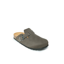 Charger l'image dans la galerie, Grey sabot clogs NOE made with nubuck leather