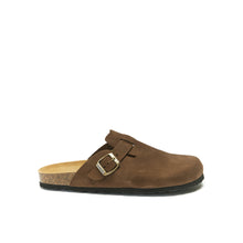 Charger l'image dans la galerie, Brown sabot clogs NOE made with nubuck leather