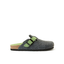 Carica l'immagine nel visualizzatore di Gallery, Grey sabot clogs NOE made with felt