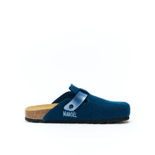 Carica l'immagine nel visualizzatore di Gallery, Navy sabot clogs NOE made with felt