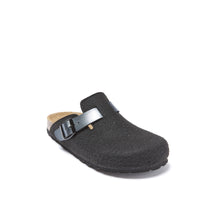 Carica l'immagine nel visualizzatore di Gallery, Black sabot clogs NOE made with felt