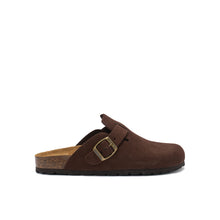 Carica l'immagine nel visualizzatore di Gallery, Dark Brown sabot clogs NOE made with suede leather