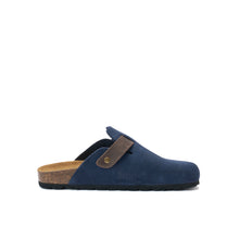 Charger l'image dans la galerie, Navy sabot clogs NOE made with suede leather