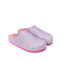 Load image into Gallery viewer, Purple sabot clogs ANGEL made with felt