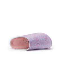 Load image into Gallery viewer, Purple sabot clogs ANGEL made with felt