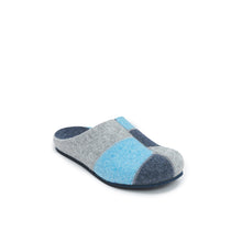 Load image into Gallery viewer, Navy sabot clogs ANGEL made with felt