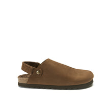 Carica l'immagine nel visualizzatore di Gallery, Dark Brown sabot clogs ADAM made with nubuck leather