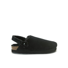 Load image into Gallery viewer, Black sabot clogs ADAM made with suede leather
