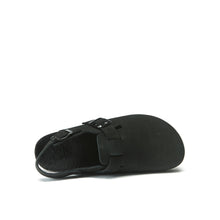 Load image into Gallery viewer, Black sabot clogs OSCAR made with nubuck leather