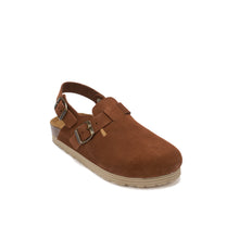 Carica l'immagine nel visualizzatore di Gallery, Chestnuts sabot clogs OSCAR made with nubuck leather