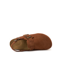 Carica l'immagine nel visualizzatore di Gallery, Chestnuts sabot clogs OSCAR made with nubuck leather