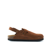 Carica l'immagine nel visualizzatore di Gallery, Chestnuts sabot clogs OSCAR made with suede leather