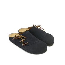 Charger l'image dans la galerie, Navy sabot clogs ESTER made with suede leather