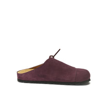 Carica l'immagine nel visualizzatore di Gallery, Bordeaux sabot clogs ESTER made with suede leather