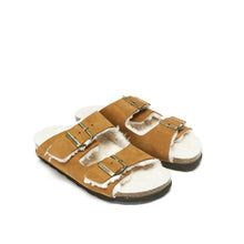 Charger l'image dans la galerie, Brown two-straps ALBERTO made with suede leather