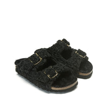 Charger l'image dans la galerie, Black two-straps ALBERTO made with textile