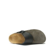 Load image into Gallery viewer, Grey sabot clogs DIA made with suede leather