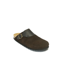 Charger l'image dans la galerie, Dark Brown sabot clogs DIA made with suede leather