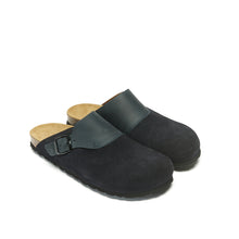Charger l'image dans la galerie, Navy sabot clogs DIA made with suede leather