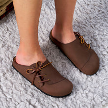 Charger l'image dans la galerie, Dark Brown sabot clogs ESTER made with nubuck leather