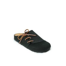 Charger l'image dans la galerie, Black sabot clogs ESTER made with nubuck leather