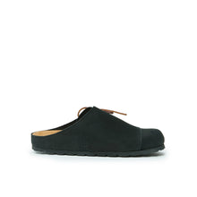 Charger l'image dans la galerie, Black sabot clogs ESTER made with nubuck leather
