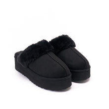 Load image into Gallery viewer, Black winter boots SABINA made with microfibre