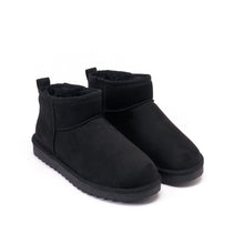 Load image into Gallery viewer, Black winter boots RITA made with microfibre