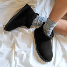 Load image into Gallery viewer, Black winter boots RITA made with microfibre