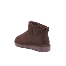 Load image into Gallery viewer, Chocolate winter boots RITA made with microfibre