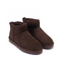 Load image into Gallery viewer, Chocolate winter boots RITA made with microfibre