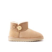 Charger l'image dans la galerie, Beige winter boots IRIS made with microfibre
