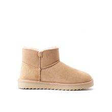 Charger l'image dans la galerie, Beige winter boots IRIS made with microfibre