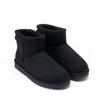Load image into Gallery viewer, Black winter boots MARINA made with microfibre