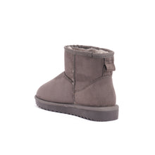 Charger l'image dans la galerie, Grey winter boots MARINA made with microfibre