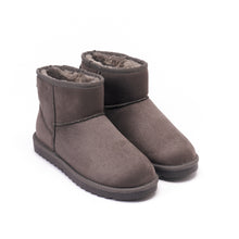 Charger l'image dans la galerie, Grey winter boots MARINA made with microfibre