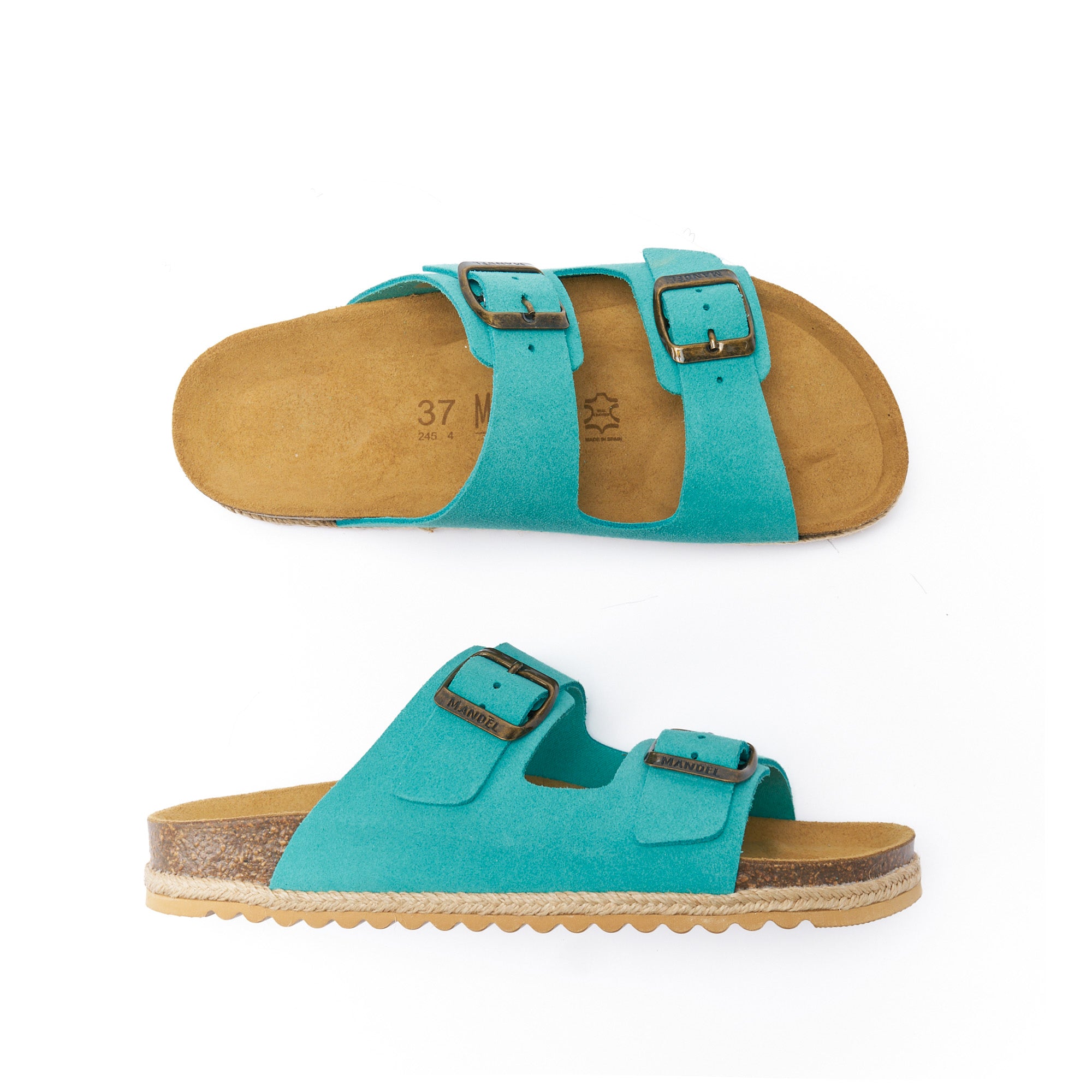 ALBERTO SUEDE TURQUOISE