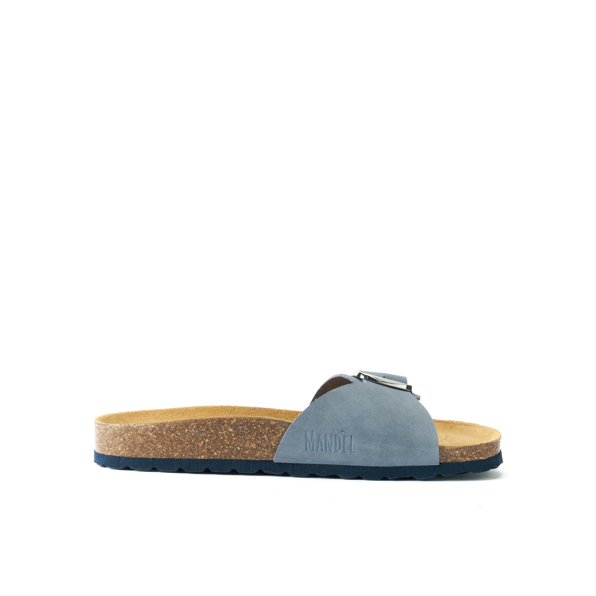 AGATA BIG BUCKLE NUBUCK ULTRAMARINE