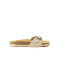 AGATA BIG BUCKLE NUBUCK BEIGE
