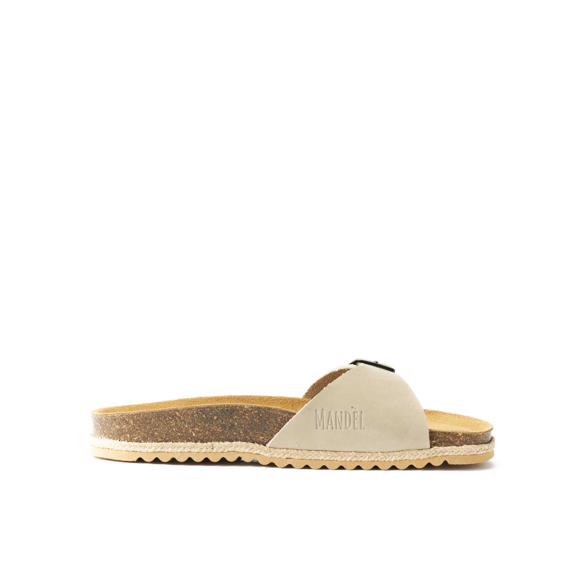 AGATA BIG BUCKLE NUBUCK BEIGE