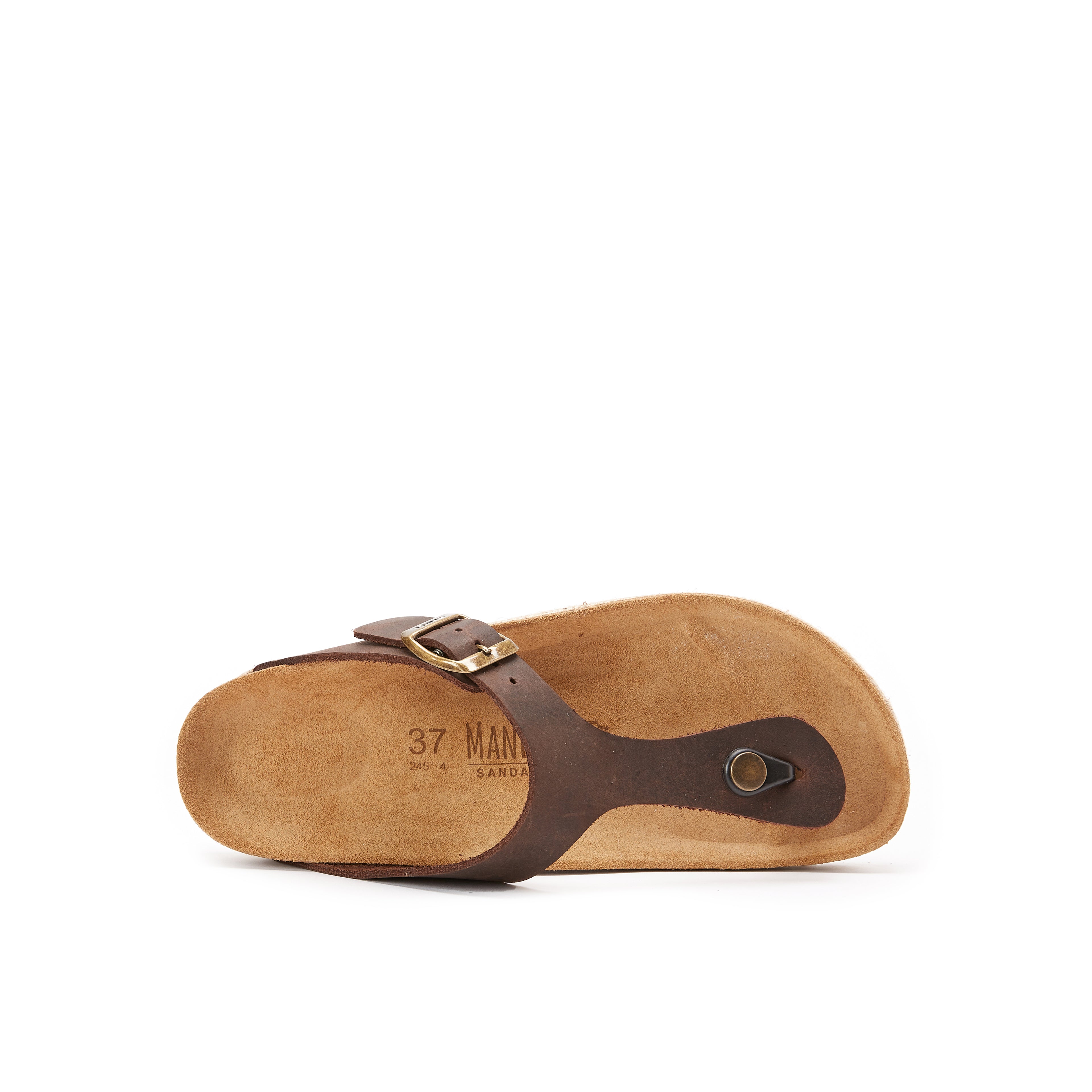 BLANCA OILED LEATHER DARK BROWN