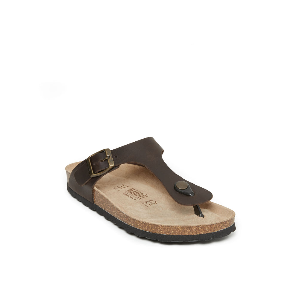 BLANCA OILED LEATHER DARK BROWN