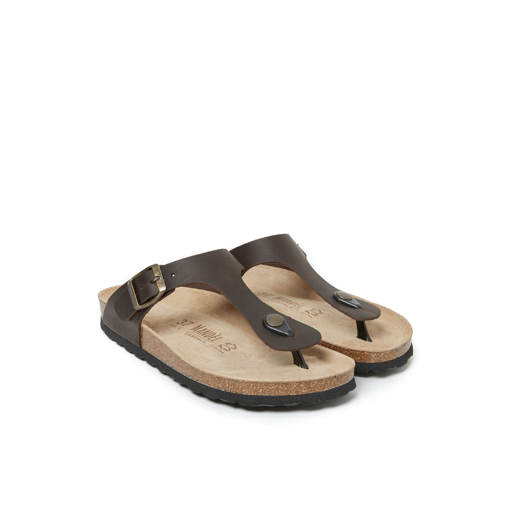 BLANCA OILED LEATHER DARK BROWN
