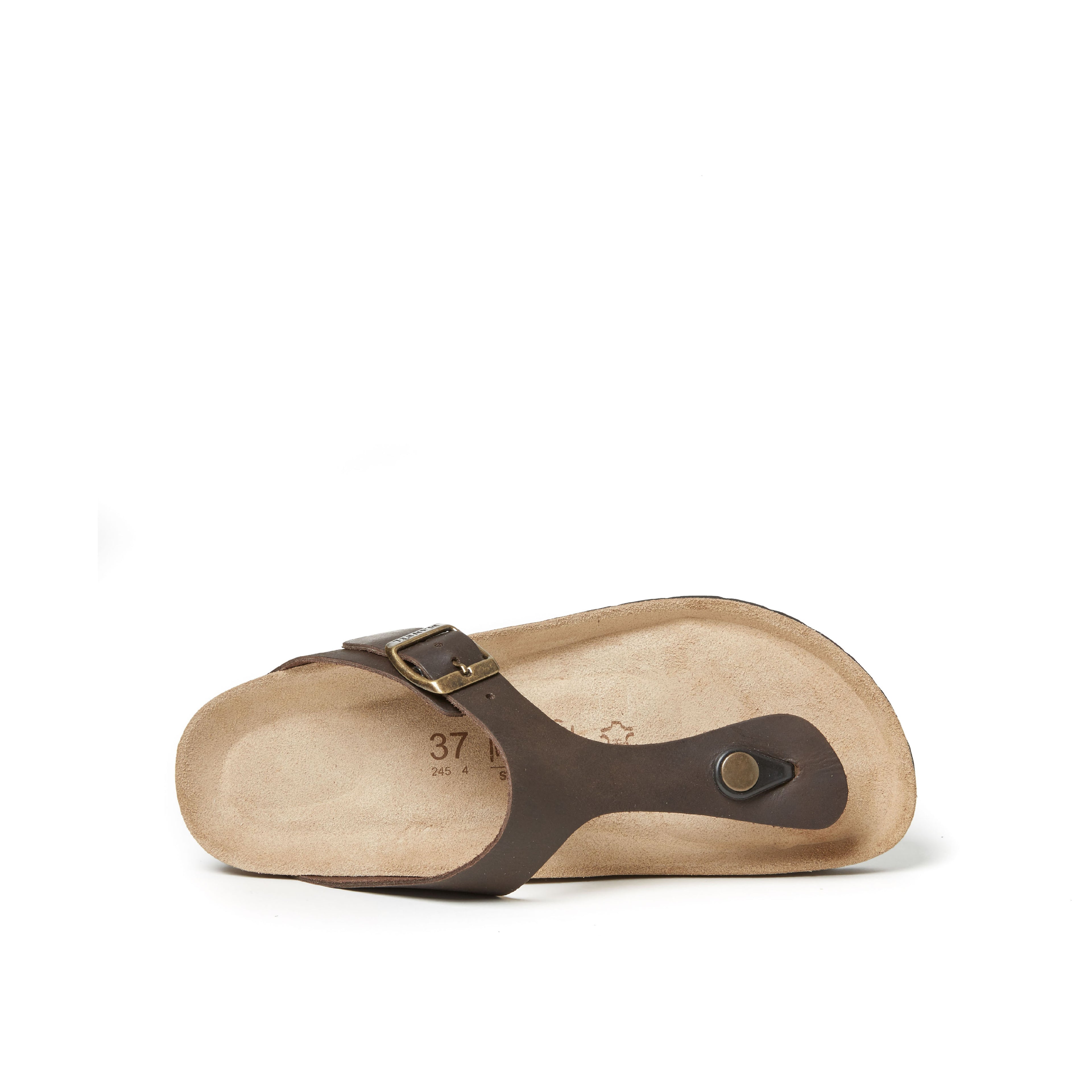 BLANCA OILED LEATHER DARK BROWN