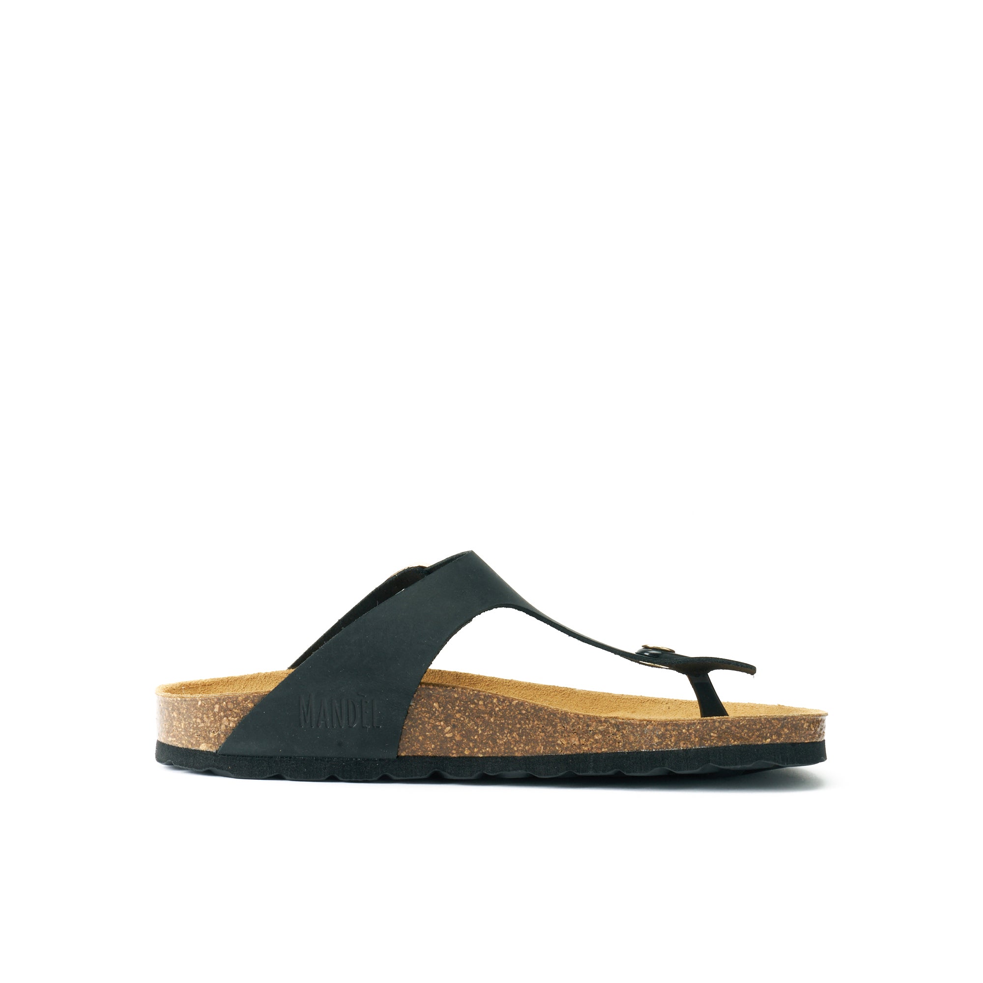 BLANCA BIG BUCKLE OILED LEATHER BLACK