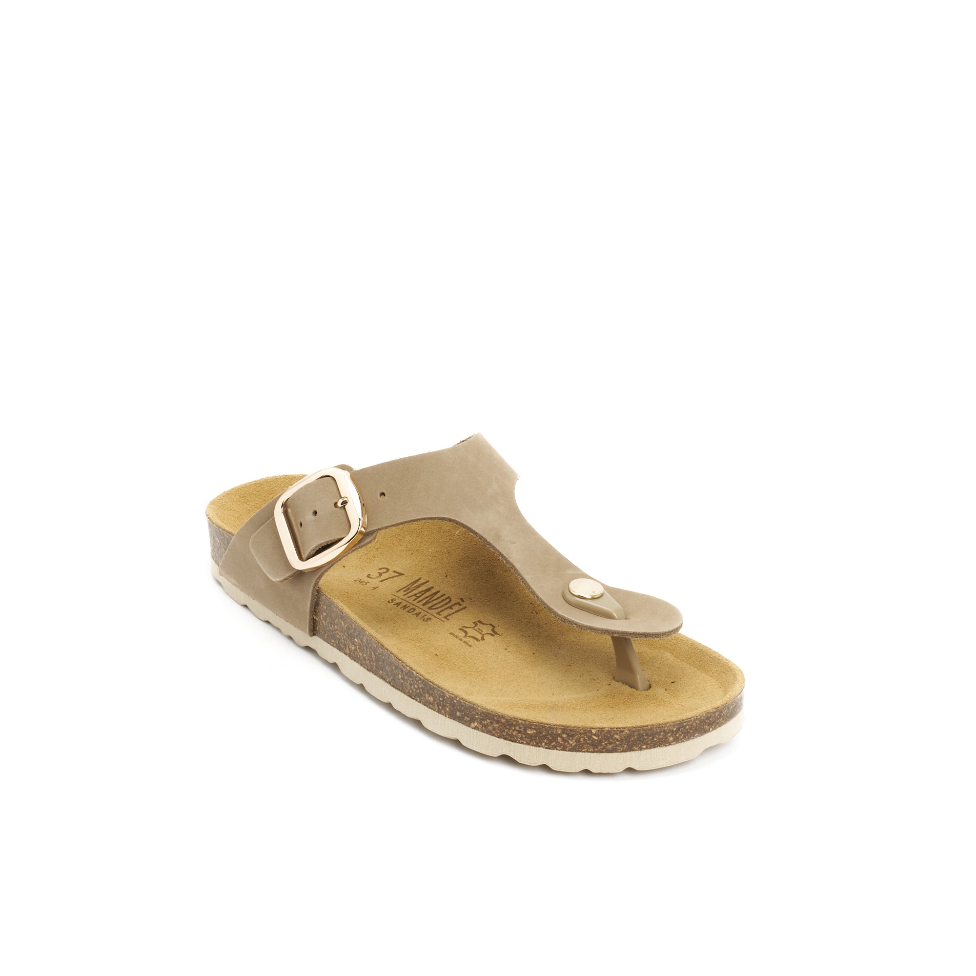 BLANCA BIG BUCKLE NUBUCK TAUPE