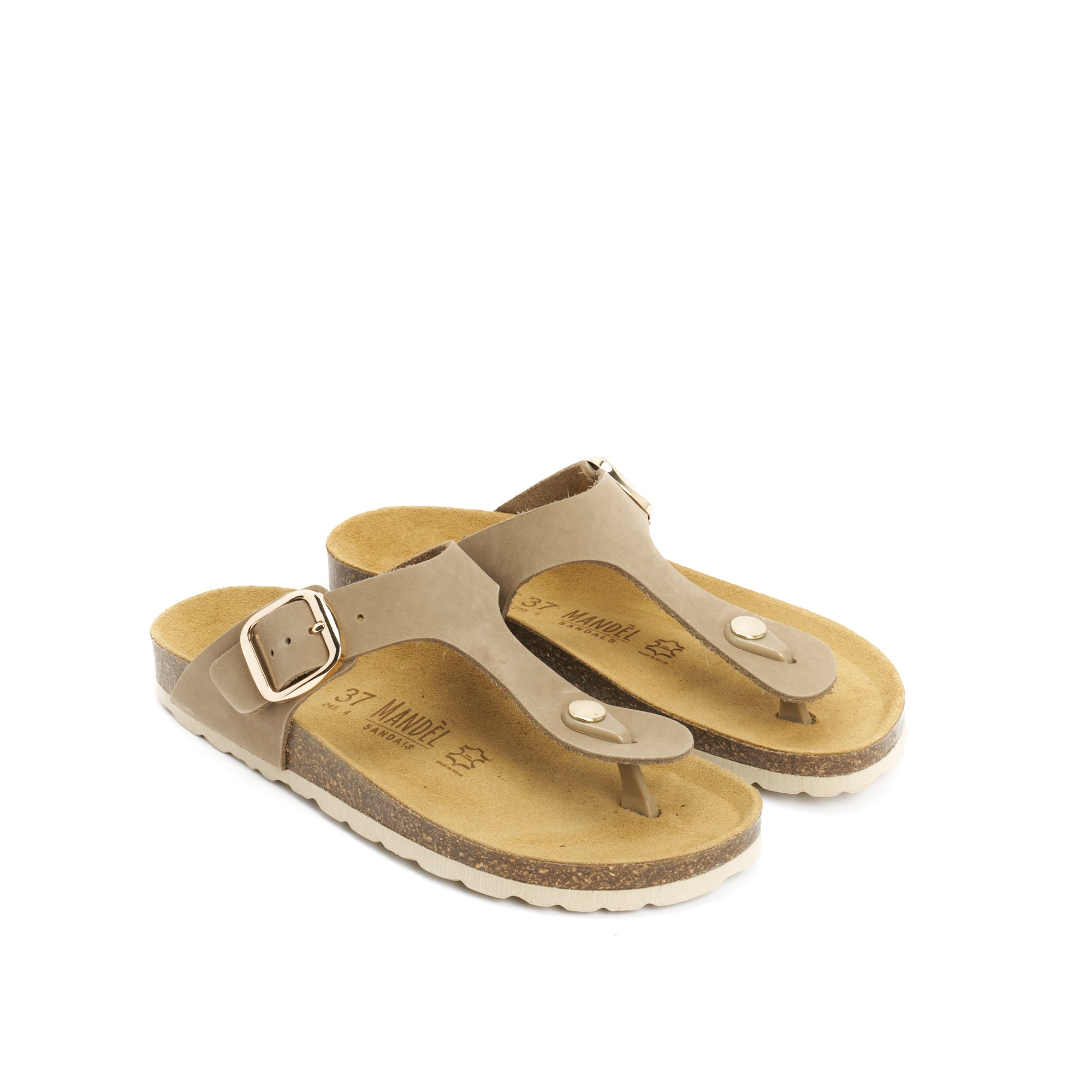 BLANCA BIG BUCKLE NUBUCK TAUPE